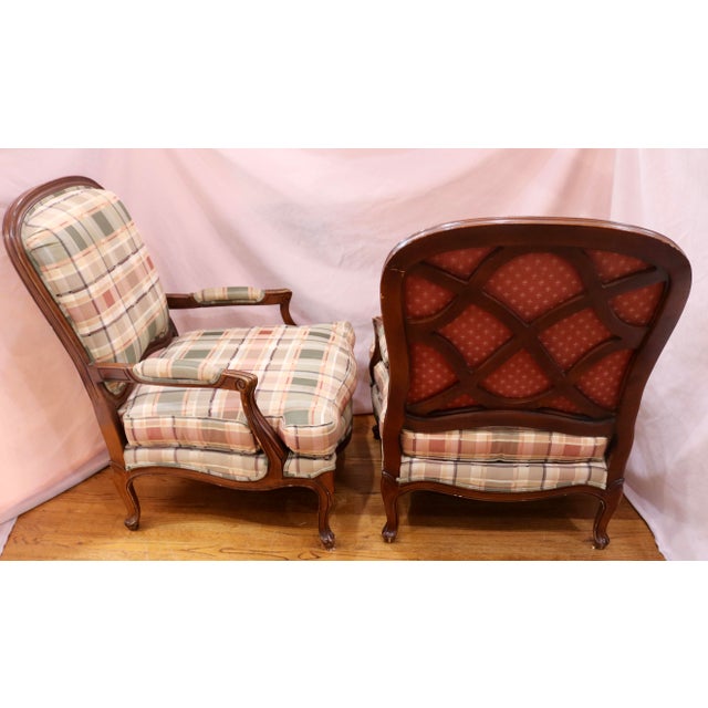 Drexel Heritage Bergere Chairs - A Pair. The chairs are in very good condition with only small signs of wear (note the...