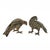 Japanese Vintage Japanese Cast Iron Pigeon Pair: Life-Size Bird Figures For Sale - Image 3 of 8