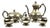 20th Century Italian Silver Tea Service Set, Europe For Sale