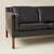 Mid-Century Modern Borge Mogensen, Model 2213 Black Leather Sofa, Manufactured by Fredericia Stolefabrik For Sale - Image 3 of 10