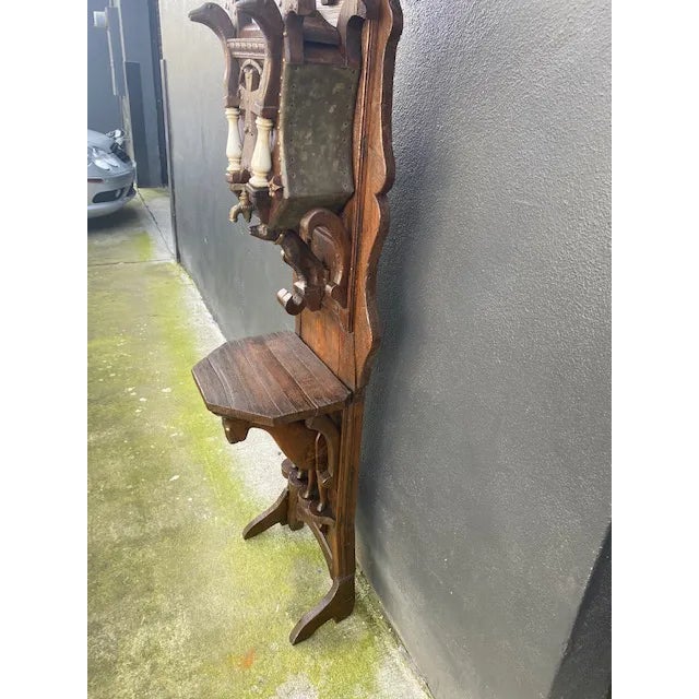 Brown 19th C. European Folk Art Sculpture /Dispenser For Sale - Image 8 of 13