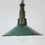 1960s Industrial Green Enamel Military Pendant Lamp with Cast Aluminium Top, 1960s For Sale - Image 5 of 18