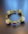 Bochic “Capri” Vintage Ruby, Blue Opal & South Sea Pearl Bangle in 18K Gold & Silver For Sale - Image 11 of 12