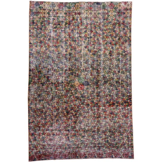 Vintage Turkish Sivas Rug - 06'01 X 09'03 For Sale - Image 10 of 10