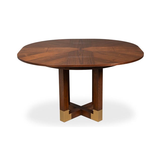 Mid-Century Modern Small Walnut Dining Table For Sale - Image 3 of 14