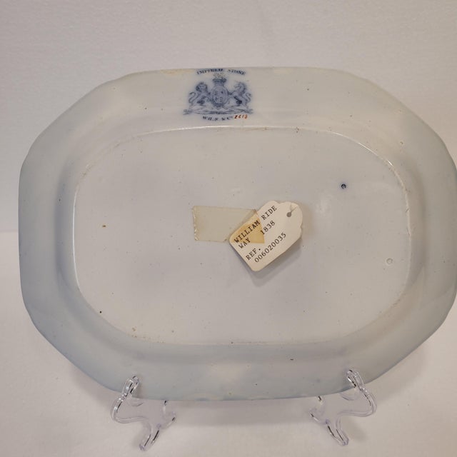 Imperial Stone Earthenware Platter by William Ridgway, 1838 For Sale - Image 12 of 16