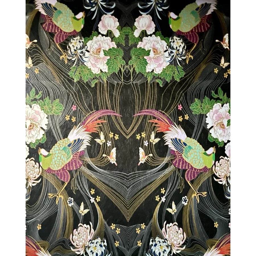 Wendy Morrison Phoenix Black Wallpaper | Chairish