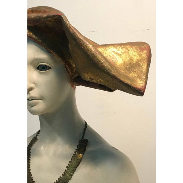 Mid 20th Century Female Bust Art Nouveau Style by Ben Venny For Sale - Image 4 of 5