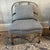 Rare! Pair of (2) RH Retired French Coutourier’s Chairs in Carbon Grey Texture Fabric Style