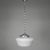 Metal Art Deco Hanging Lamp on Aluminum Chain, 1930s For Sale - Image 7 of 14