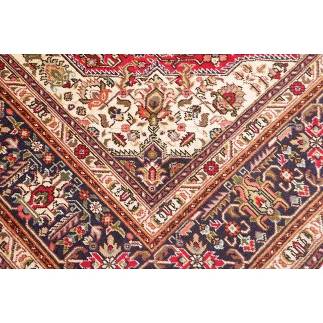 Middle Eastern Hand-Knotted Tabriz Rug For Sale - Image 6 of 11