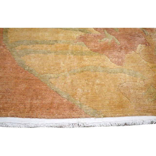 Vintage Chinese Art Deco Hand Knotted Wool Rug, 7'9x9'1 For Sale In New York - Image 6 of 6