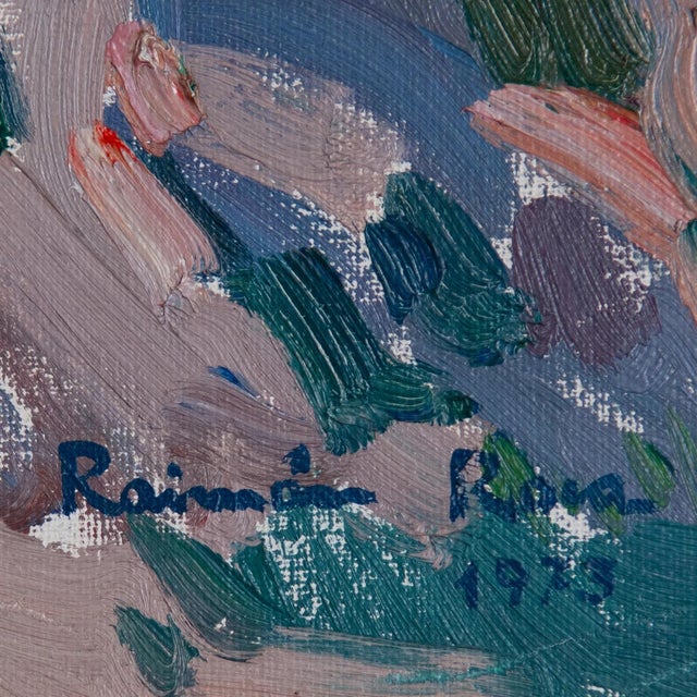 Raimon Roca, Colourist Impressionist Coastal Cliffs, 1980s, Oil on Canvas For Sale - Image 4 of 6