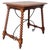 19th Century Spanish Farm Table with Iron Stretchers, Hand Carved Top and Drawer For Sale - Image 15 of 18