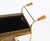 Mid-Century French Brass Galleried Drinks Trolley, 1950s For Sale - Image 11 of 15
