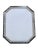 1990s Beveled Wall Mirror with Silver and Black Frame, 1990s For Sale - Image 5 of 5
