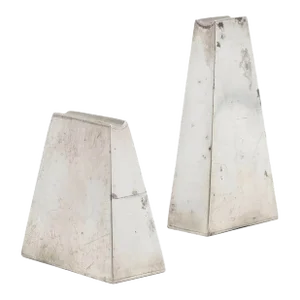Paul Evans Salt and Pepper Shakers in Pewter, Circa 1955