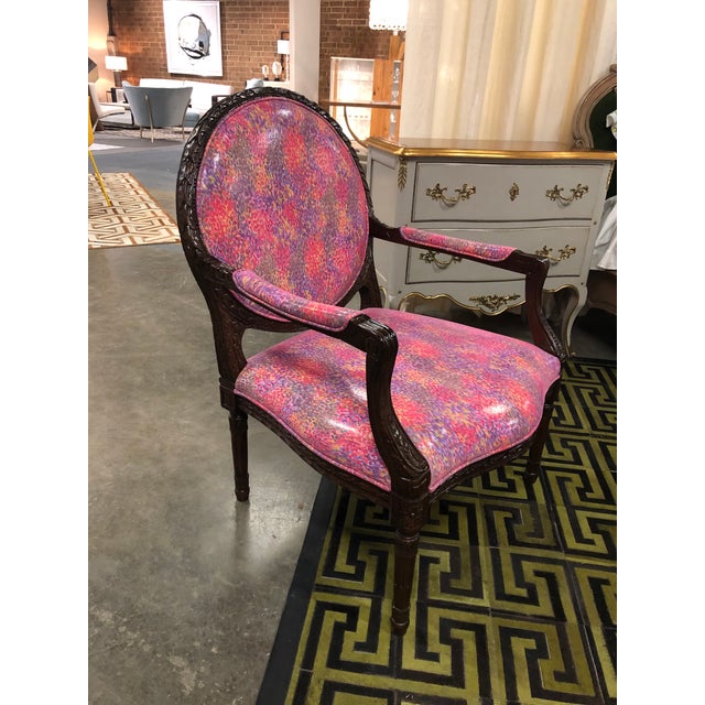 Italian Hand Carved Accent Chair Chairish