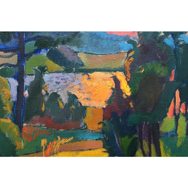 Contemporary Zita Sudnika, Sunset, Oil on Canvas For Sale - Image 3 of 10