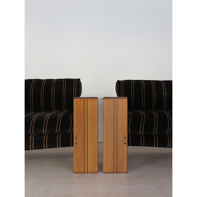 Black Artona Sofas by Afra & Tobia Scarpa for Maxalto, 1980s, Set of 2 For Sale - Image 8 of 18