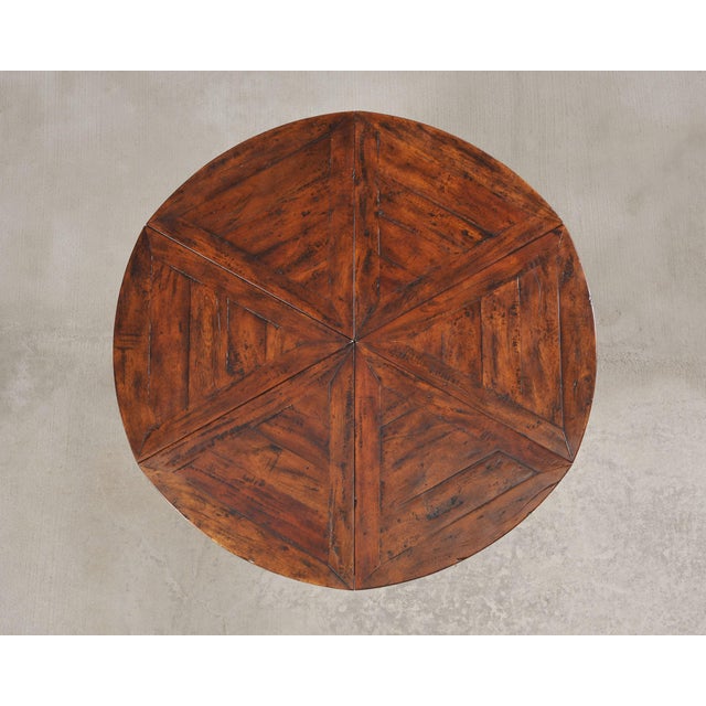 Wood Theodore Alexander Castle Bromwich Mahogany Jupe Dining Table For Sale - Image 7 of 18