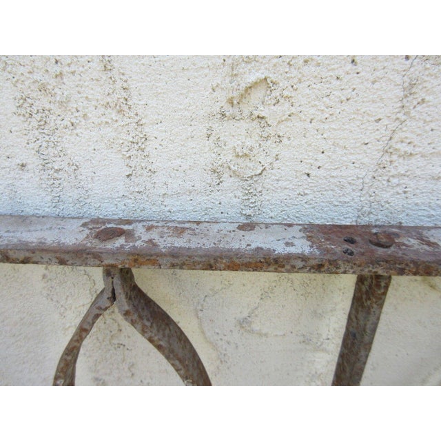 Metal Antique Victorian Iron Architectural Salvage Door For Sale - Image 7 of 7