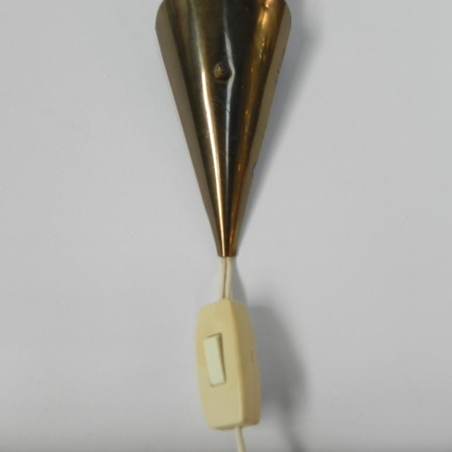 Vintage Wall Lamp with Tube Rods and 2 Glass Shades, 1950s For Sale - Image 11 of 14