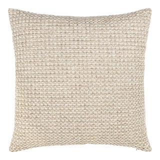 The House Of Scalamandré Heatherton Square Pillow In Nougat For Sale