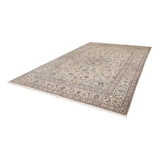 Kashan Rug in Hand-Knotted Wool For Sale