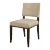 Dark Walnut Davis Chair Upholstered in Jerry Pair Leather Haute Cowture From the Madeline Stuart Collection For Sale