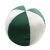 Contemporary Velvet Ball Cushion in Green and White by Lo Decor For Sale - Image 3 of 3