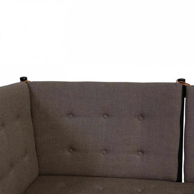 Black Spoke-Back Sofa in Grey Fabric by Børge Mogensen, 2000s For Sale - Image 4 of 18