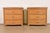 A gorgeous pair of Organic Modern three-drawer nightstands or chests of drawers In the manner of Ralph Lauren or Bielecky...