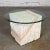 Modern Tessellated Mactan Stone Square End Table Peach Stripe Style of Maitland Smith For Sale - Image 13 of 13