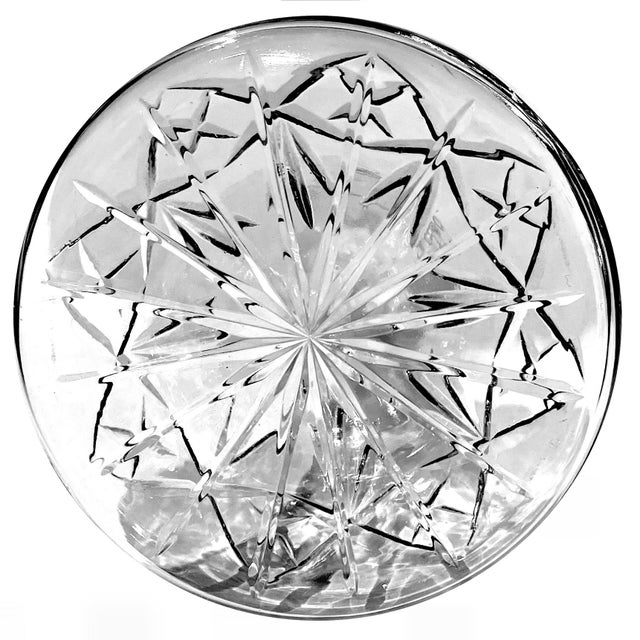Late 20th Century Nautical Ship's Cut Lead Crystal Decanter For Sale - Image 10 of 11