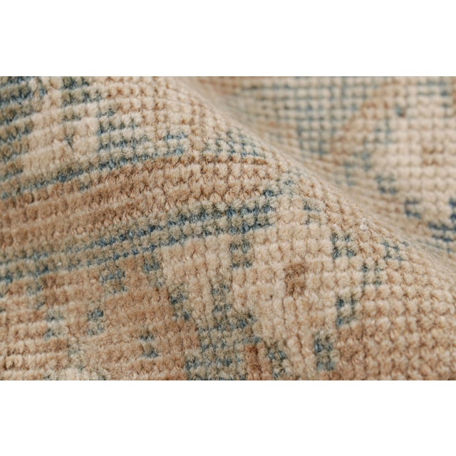 Textile Vintage Ersari Rug With Beige-Brown Geometric Medallions, From Rug & Kilim For Sale - Image 7 of 8