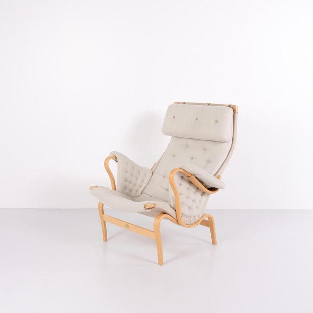 2000 - 2009 Set of Pernilla Chair with Ottoman by Bruno Mathsson for Dux, 2004 For Sale - Image 5 of 16