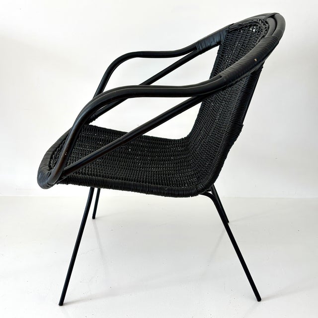 Mid-century elegance meets enduring craftsmanship in these stylish wicker & rattan basket chairs. The design is in the...