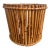 Mid 20th Century Vintage Tortoise Pencil Bamboo Rattan Planter For Sale