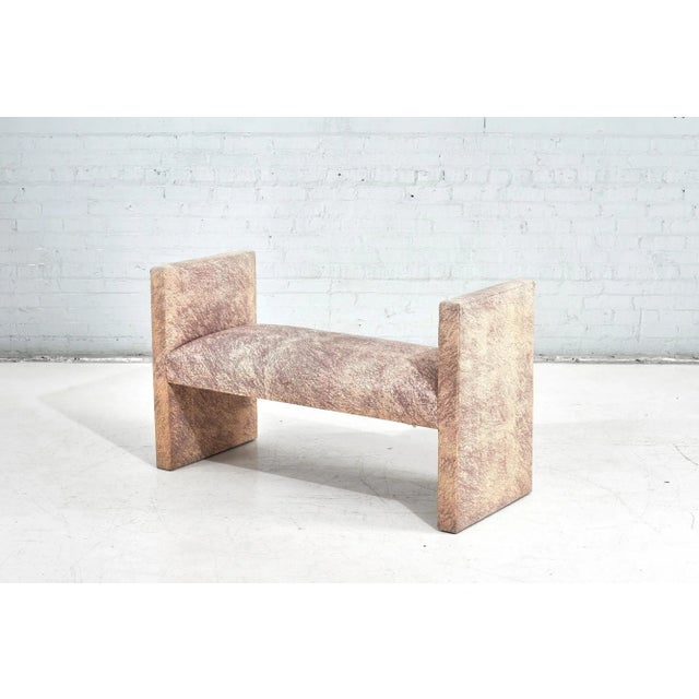 Postmodern Post Modern High Arm Bench by Directional, 1970 For Sale - Image 3 of 8