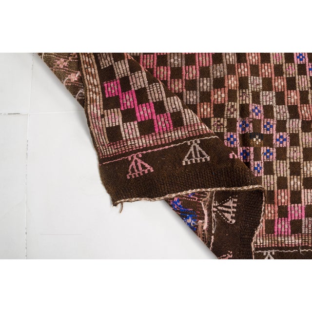 Tan Oushak Vintage Oversize Kilim Rug For Sale - Image 8 of 10