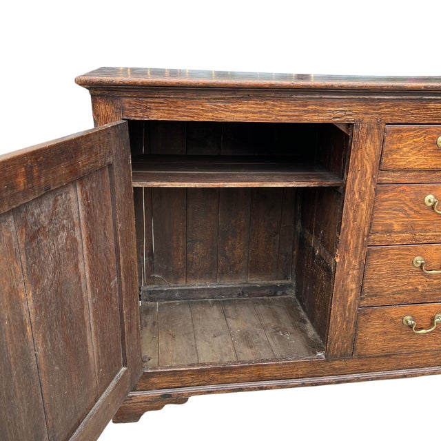 English Late 20th Century English Oak Sideboard For Sale - Image 3 of 11