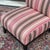 Vintage Striped Slipper Chair made in North Carolina USA by Mitchell Gold.