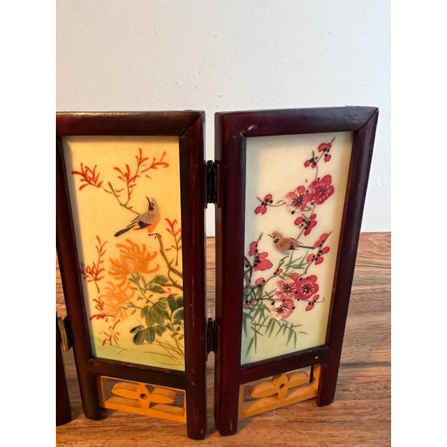 1950s 1950s Asian Mini Natural Stone and Wood Divider For Sale - Image 5 of 10