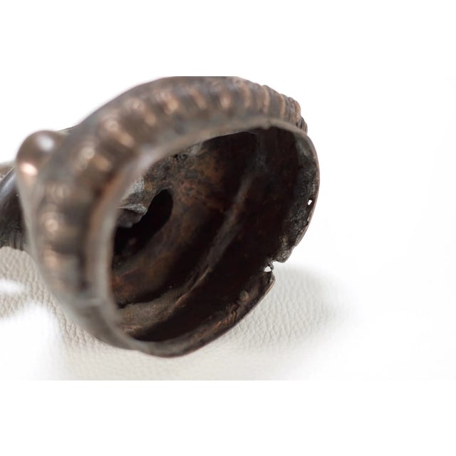 Metal Copper Alloy Moine Upagupta Statuette, 1900 For Sale - Image 7 of 8