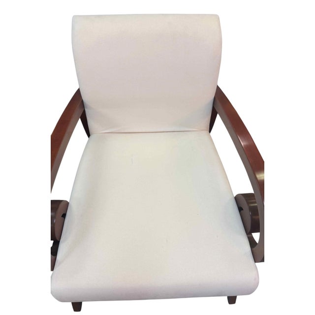 Wood Stanley Jay Friedman for Brueton Kensington Art Deco Lounge Chairs, a Pair For Sale - Image 7 of 18