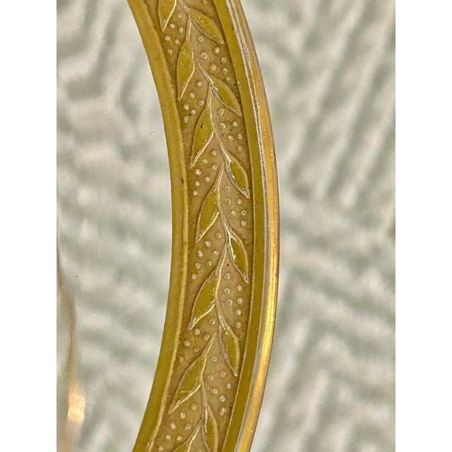 Early 20th Century Vintage Bohemian Crystal Dessert Compote With Gilt Laurel Border Circa 1925–1940. For Sale - Image 5 of 8
