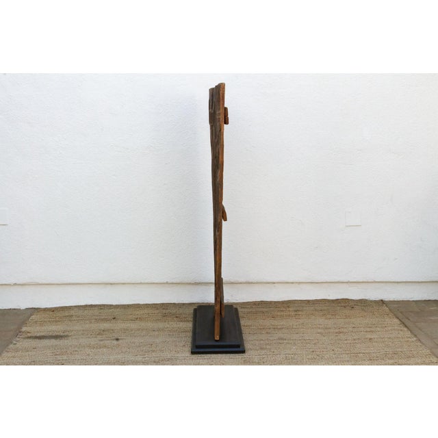Wood Finely Carved Antique African Nupe Door For Sale - Image 7 of 8