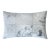 Luxury Silver Cowhide Leather Throw Pillow 16x24 | Handmade Metallic Designer Lumbar Cushion For Sale