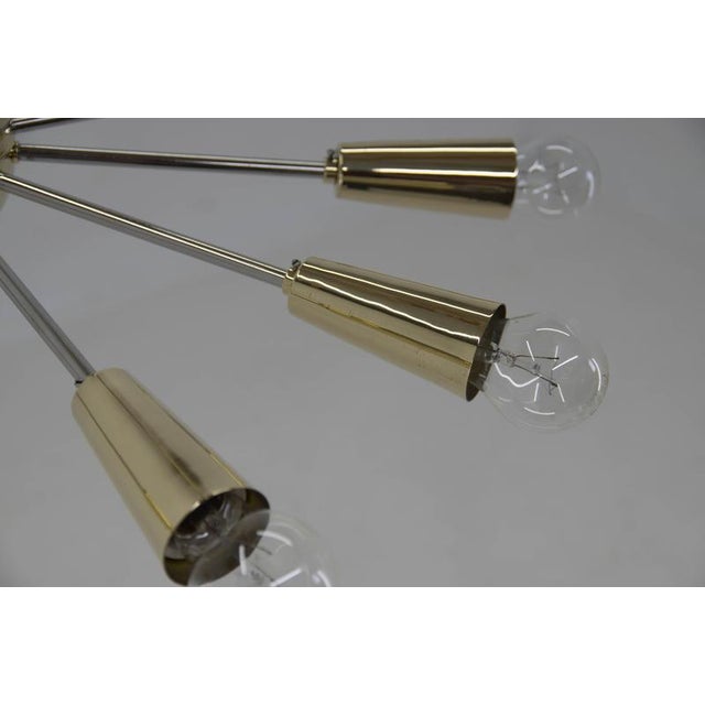 Metal Space Age Sputnik Chandelier, 1960s For Sale - Image 7 of 14